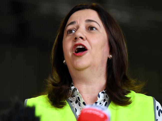 GOLD COAST , AUSTRALIA - NewsWire Photos - OCTOBER 19, 2020.Queensland Premier Annastacia Palaszczuk speaks during a visit to skincare business GrahamÃs Natural Alternatives. Ms Palaszczuk announced $140 million support package for small businesses, should Labor win government. Queenslanders go to the polls on October 31. Picture: NCA NewsWire / Dan Peled