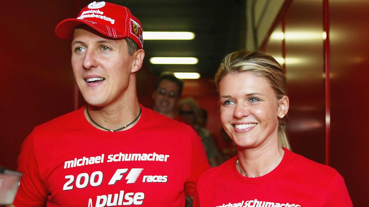 Wife Corinna has been by Michael Schumacher’s side for decades. (Photo by Getty Images)