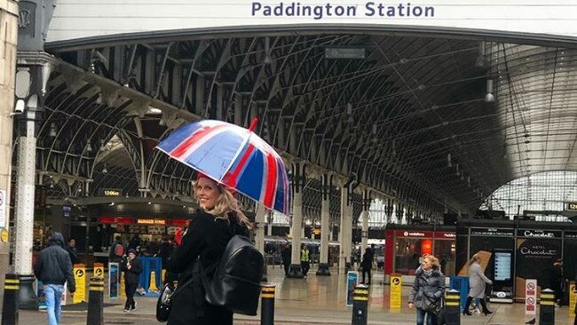 Maggie Kelly in London before she returned to Australia last week. Picture: supplied