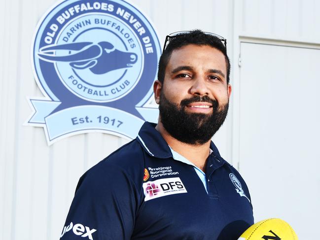 Darwin Buffaloes coach Cameron Stokes. Picture: Katrina Bridgeford.