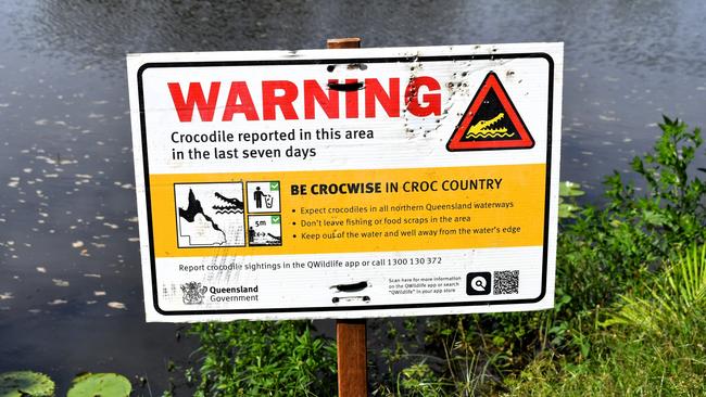 Crocodile sightings can be reported by using the QWildlife app, submitting a sighting report via the DES website, or by calling 1300 130 372. Picture: Cameron Bates