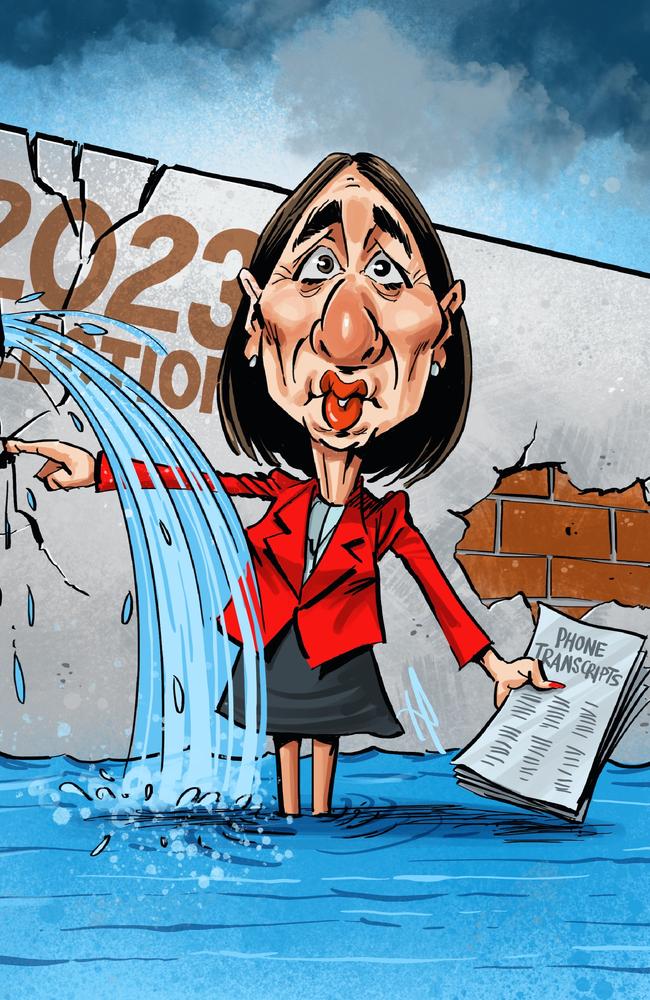 Gladys Berejiklian’s party will face election uncertainty unless it moves on from the COVID response and returns to its reformist agenda. Art: Terry Pontikos