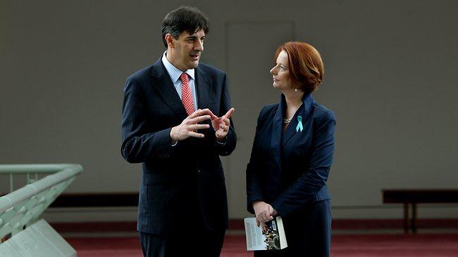 George Megalogenis and Julia Gillard