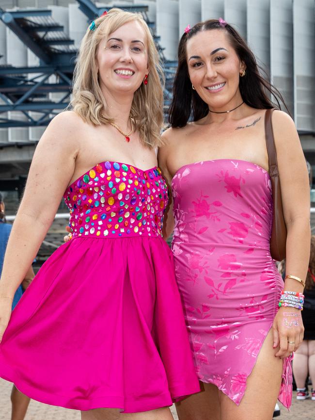 SYDNEY, AUSTRALIA - Daily Telegraph Photos February 26, 2024: Jillian and Jessica at Taylor Swift's The Eras Tour concert held at Accor Stadium in Sydney. Picture: Christian Gilles