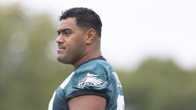 Australia’s Jordan Mailata of the Philadelphia Eagles. (Photo by Mitchell Leff/Getty Images)