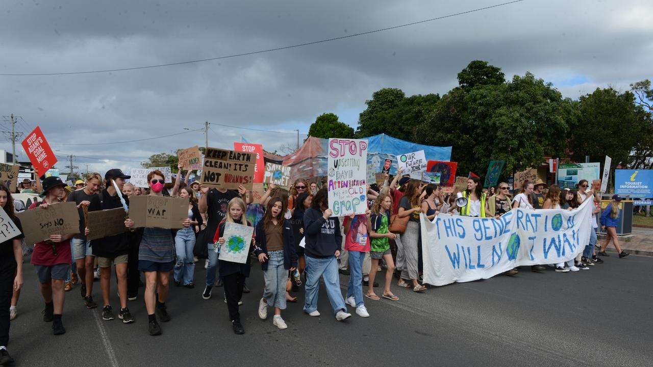 A School Strike for Climate protest was held in Byron Bay on Friday, May 21, 2021. Picture: Liana Boss