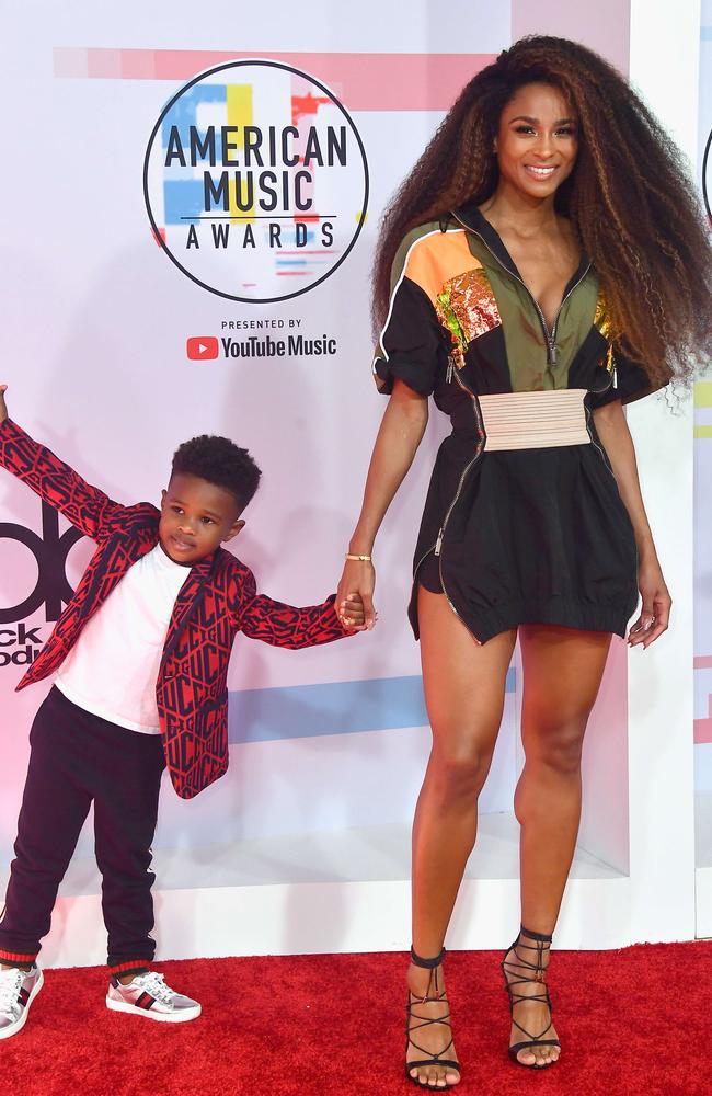 Ciara brought the best date: Her son, Future. Picture: Getty Images/AFP