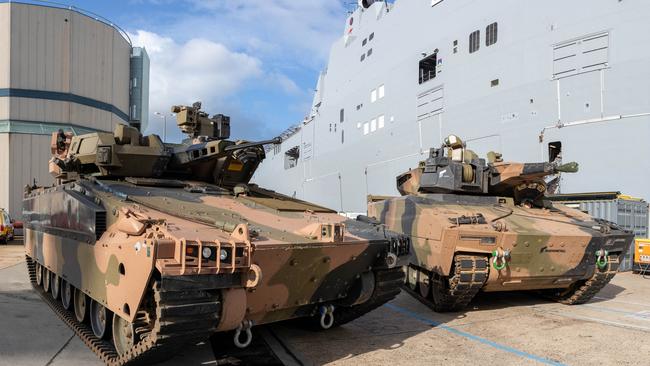 The federal government will cut the number of planned infantry fighting vehicles from 450 to 129.