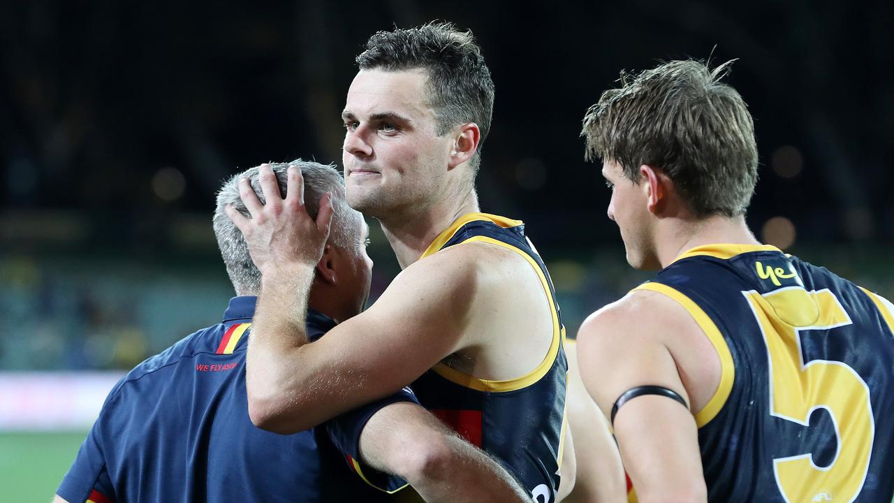 Adelaide will be sweating on St Kilda’s offer to Brad Crouch. Picture: Sarah Reed