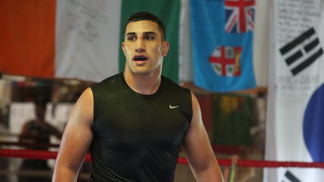 Olympic boxer Justis Huni is in self-isolation after he returned to Australia from the Olympic qualifying tournament in Jordan. Picture: Annette Dew