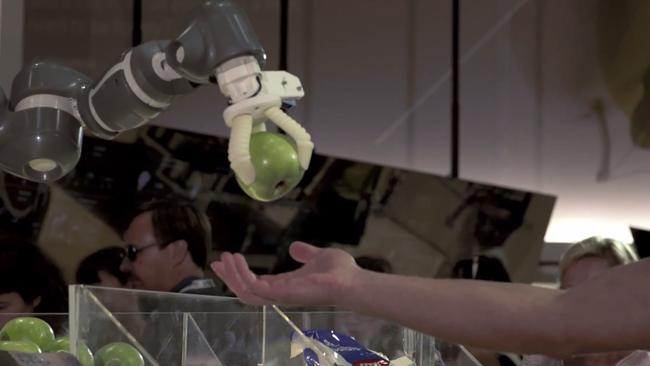Why thank you, robot hand.