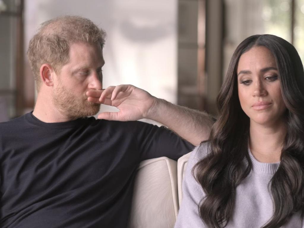 Prince Harry and Meghan Markle have not held back in their controversial docuseries. Picture: Netflix