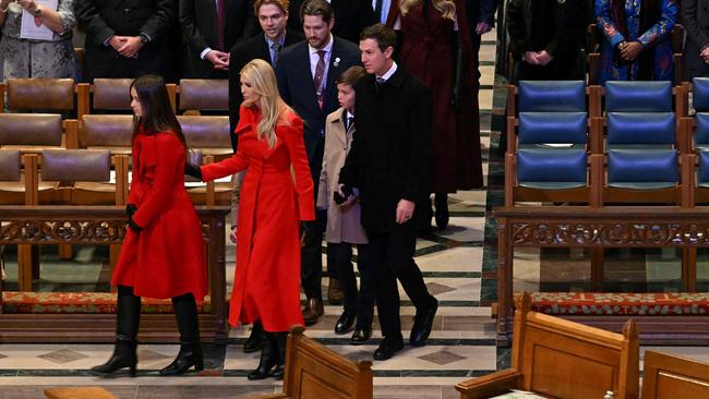 Ivanka wore red at the National Prayer Service on January 21, 2025. Picture: Jim Watson/AFP