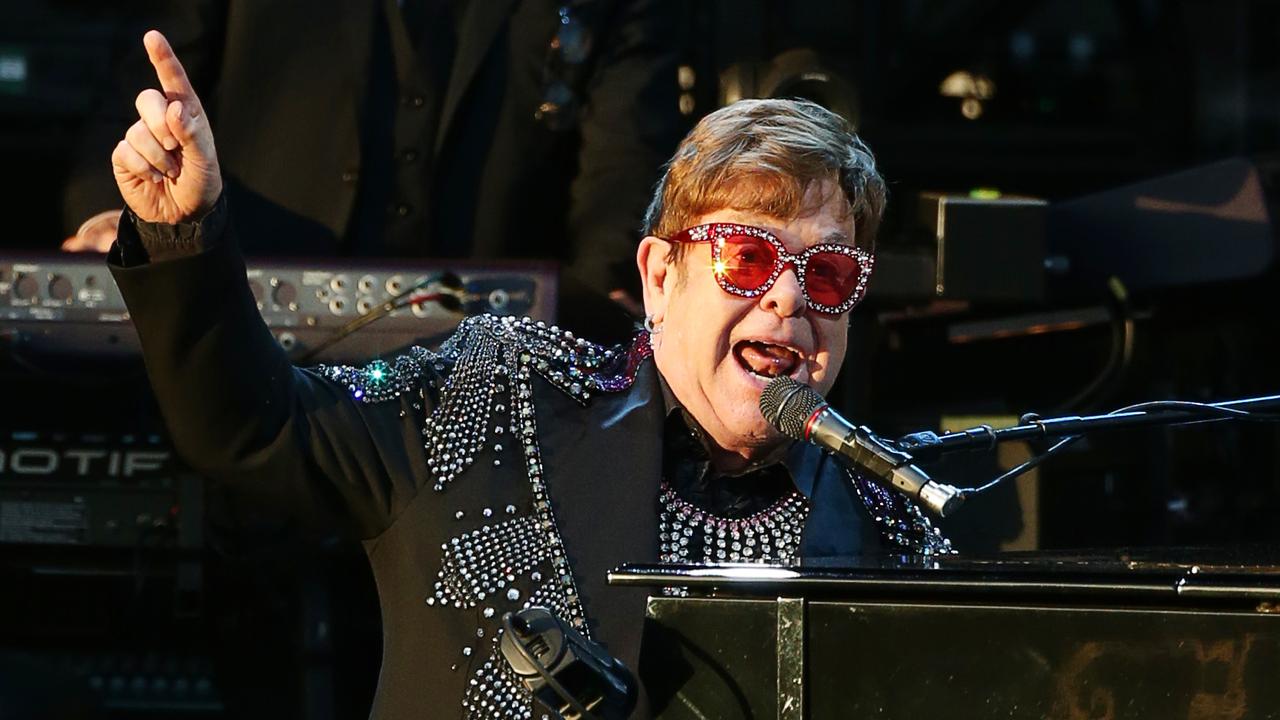 Elton John played a Day on the Green at Mount Duneed on Saturday night. Picture: Alan Barber