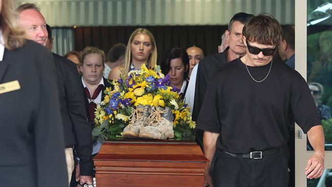 Funeral of Cameron Duce. Picture: Glenn Hampson