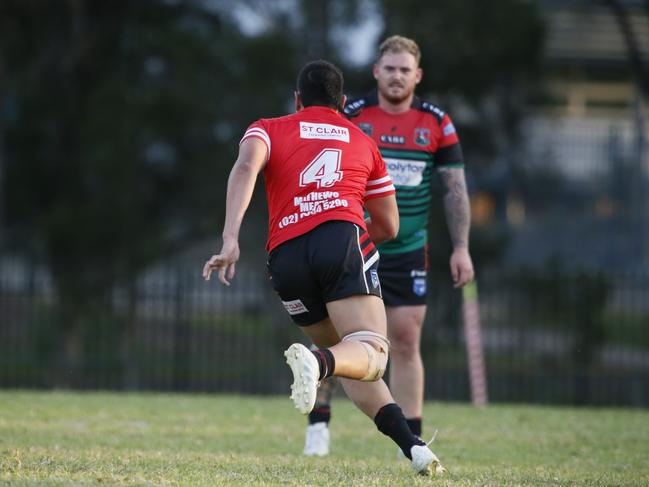 George Logo on the charge. Picture Warren Gannon Photography