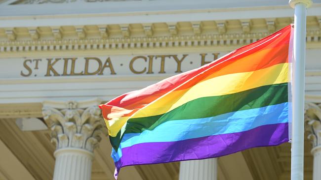 Port Phillip Council plans to light up the town hall and paint pedestrian crossings in rainbow colours to show support for same-sex marriage. Picture: Chris Eastman