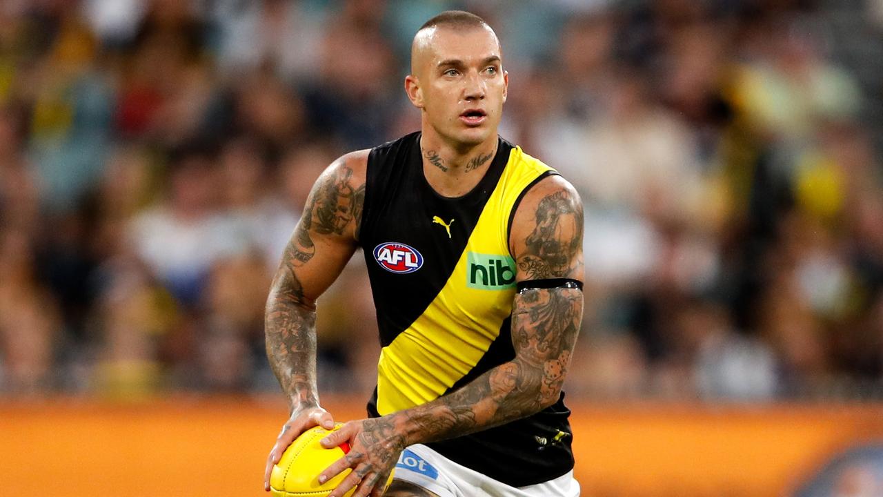 Dustin Martin of the Tigers. Picture: Dylan Burns