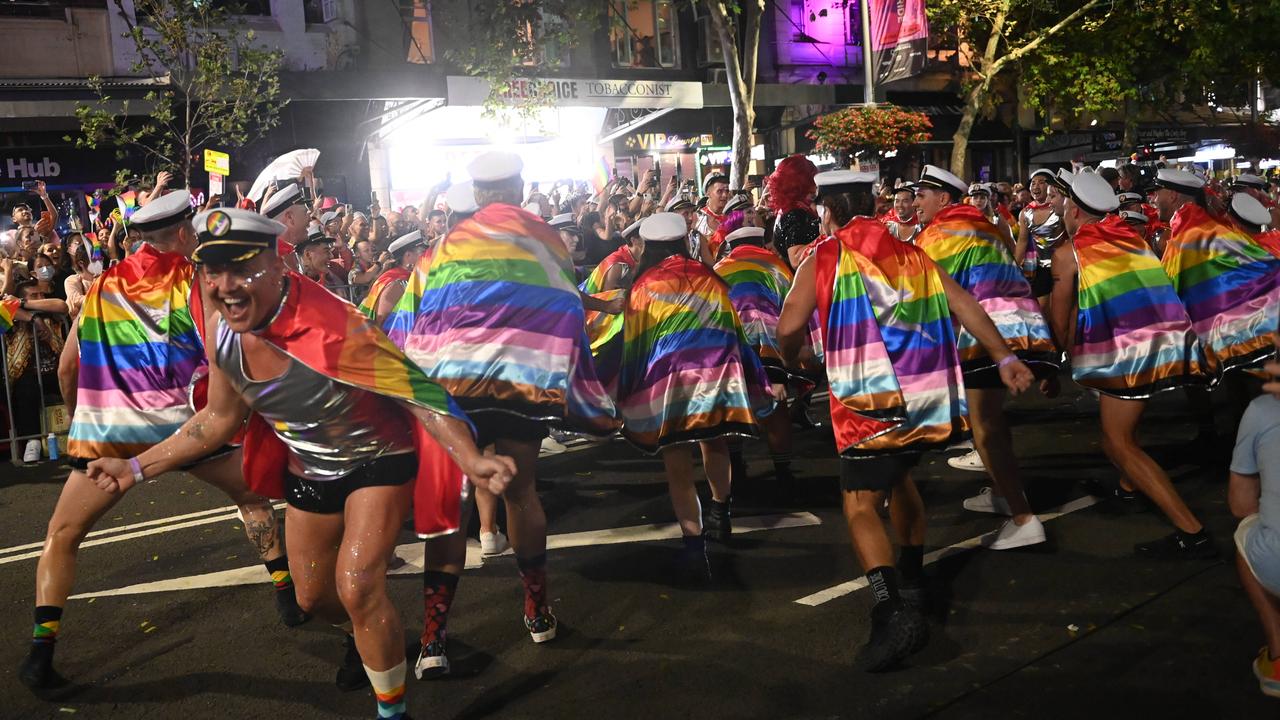 The parade was full of colourful marchers. Picture: NCA NewsWire / Jeremy Piper