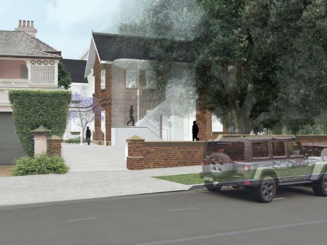 An artist impression of the proposal for the old German consulate on Trelawney St in Woollahra.