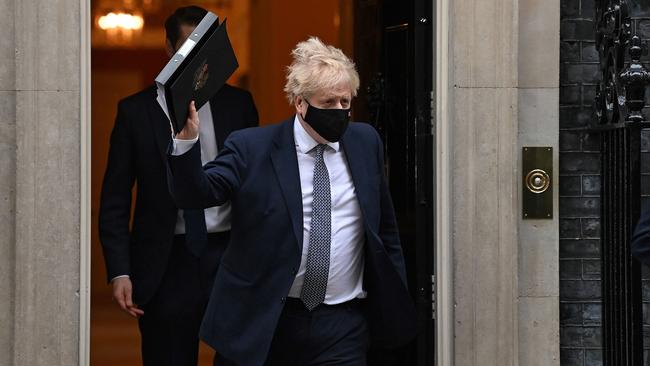 Boris Johnson leaves No10 today. Daniel Leal / AFP.