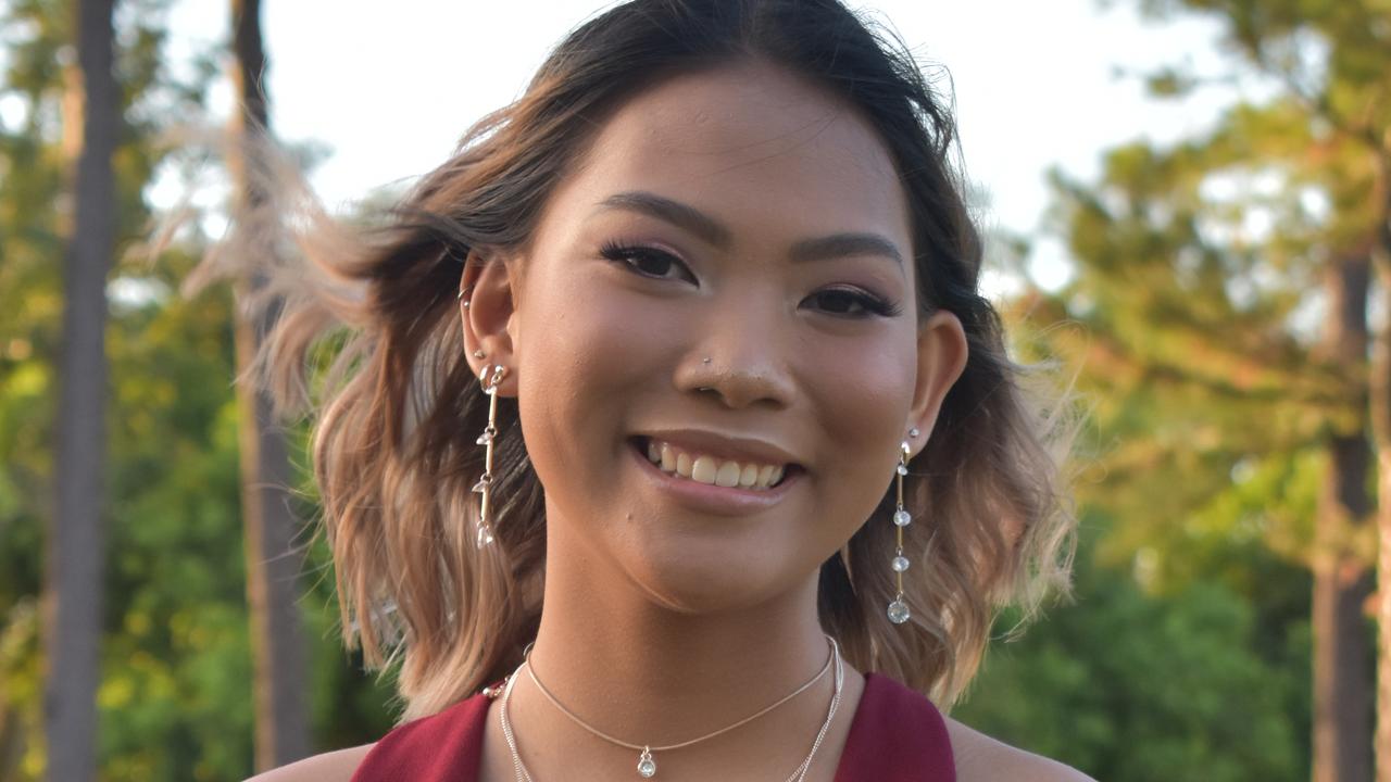 Letecia Abalde at the Pioneer State High School formal at the Mackay Golf Course on Friday November 20. Picture: Zizi Averill