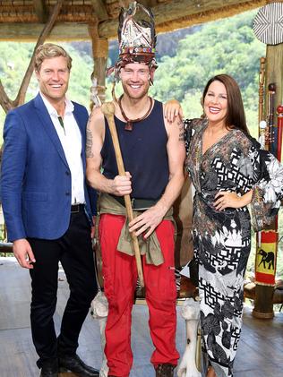 Chris Brown, winner Freddie Flintoff and Julia Morris.