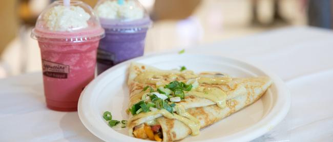 A chicken deluxe crepe from Crepe and Co Strathpine. Photo: Dominika Lis