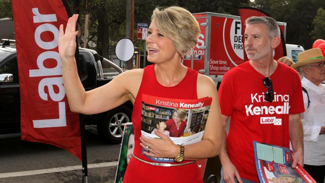 Labor candidate for Bennelong Kristina Keneally at Ryde East Public School. Picture: AAP Image/Ben Rushton