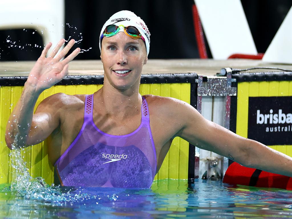 McKeon after wining the 100metres butterfly. Picture: Quinn Rooney/Getty Images