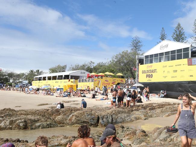 Bonsoy Gold Coast Pro at Snapper Rocks Heat 2. Photo of 27 April 2024 Coolangatta Picture by Richard Gosling
