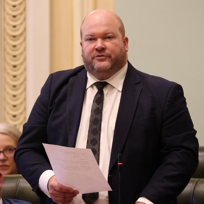 Shane King MP, Queensland Parliament Question Time, Brisbane. Picture: Liam Kidston