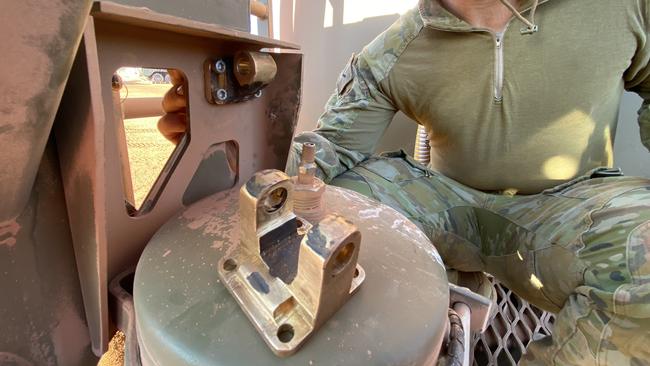 During Covid-19, the Australian Army successfully trialled SPEE3D in the NT, producing metal parts for armoured vehicles. Picture: Supplied.