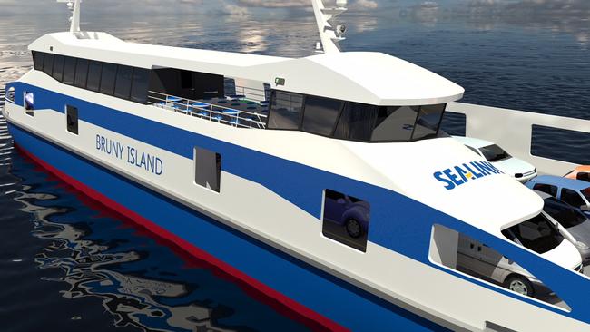 Plans for the new Bruny Island ferry service were a hot topic of discussion today as tourism guru Rob Pennicott opened his new cruise centre and restaurant on the southern Tasmanian island. Picture: SEALINK