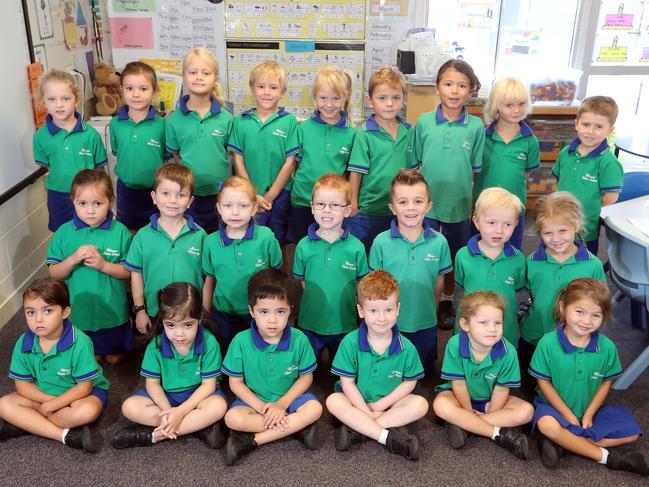 Miami State School prep class. back row- left to right Rosie Fish, Yasmin Wozinuk, Olivia Bell, Harley Land-Dyer, Ava Johnston, Michael Barber, Axel Parsons, Amelia Ward, Quinton Ramsay 2nd row - Left to right Mia Bennett, Knox Buddee, Francesca Novak, iLo Jones, London Hutchings, Joshua Cross, Chelsea Feigl 1st row - Left to right Sophia Butcher-Ross, Sofia Bari, Enzo Bari, Hunter Plascott, Lola Dunning, Daisy Garbes Photo by Richard Gosling