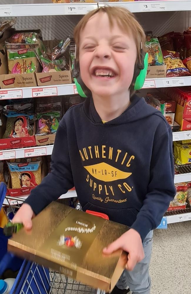 The young boy was thanked for being a ‘good helper’. Picture: Facebook/DaveGamble