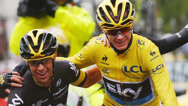 Porte with ‘frenemy’ Chris Froome.