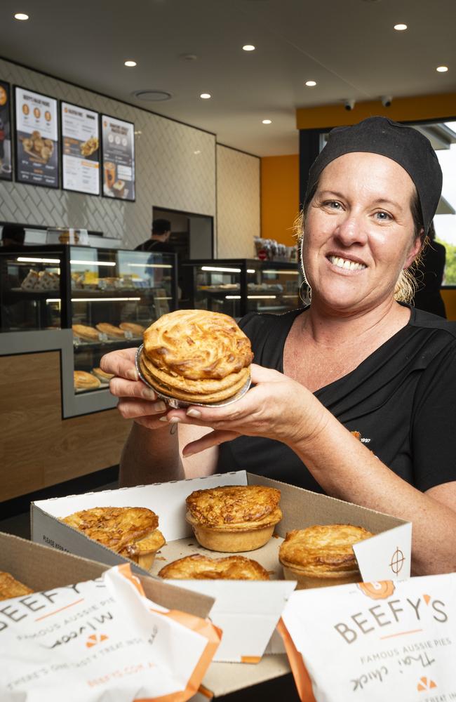 Beefy's assistant area manager Kelly Hearn as the new store opens in Newtown, Wednesday, October 30, 2024. Picture: Kevin Farmer