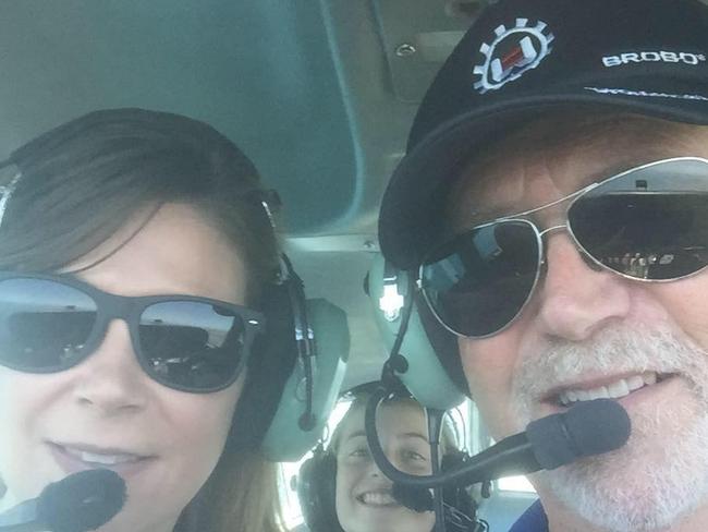 Plane crash victim Don Hately with his daughter Elizabeth on a previous flight.