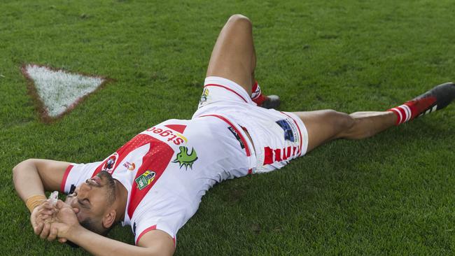 Nene MacDonald gave all he could. AAP Image/Craig Golding.