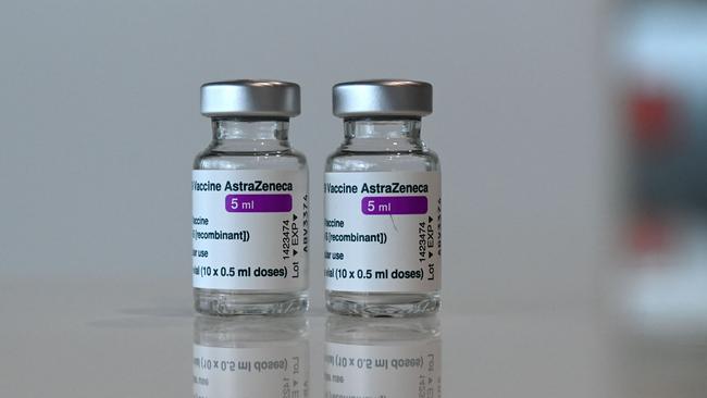 Vials with the AstraZeneca COVID-19 vaccine. Picture: Christof Stache/AFP