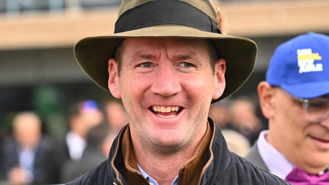 Trainer Ciaron Maher could be smiling again after three-year-old filly Futatsu goes around at Pakenham on Thursday night. Picture: Getty Images.