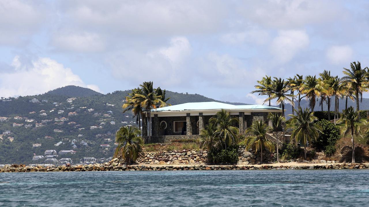 Jeffrey Epstein's stone mansion on Little St. James Island. Picture: Gabriel Lopez Albarran