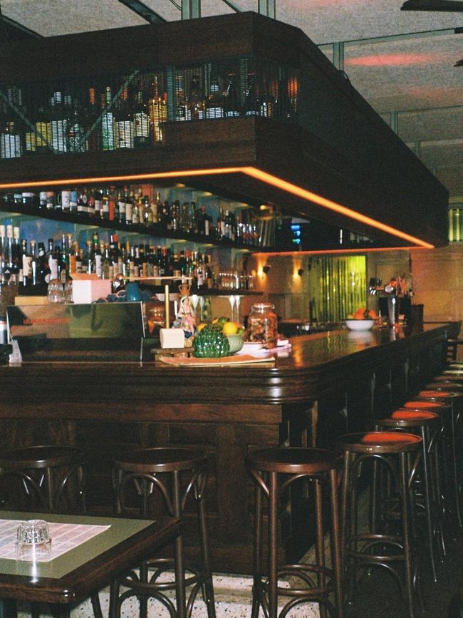 Take a seat behind Mullumbimby Central’s beautiful wooden bar. Picture: Supplied