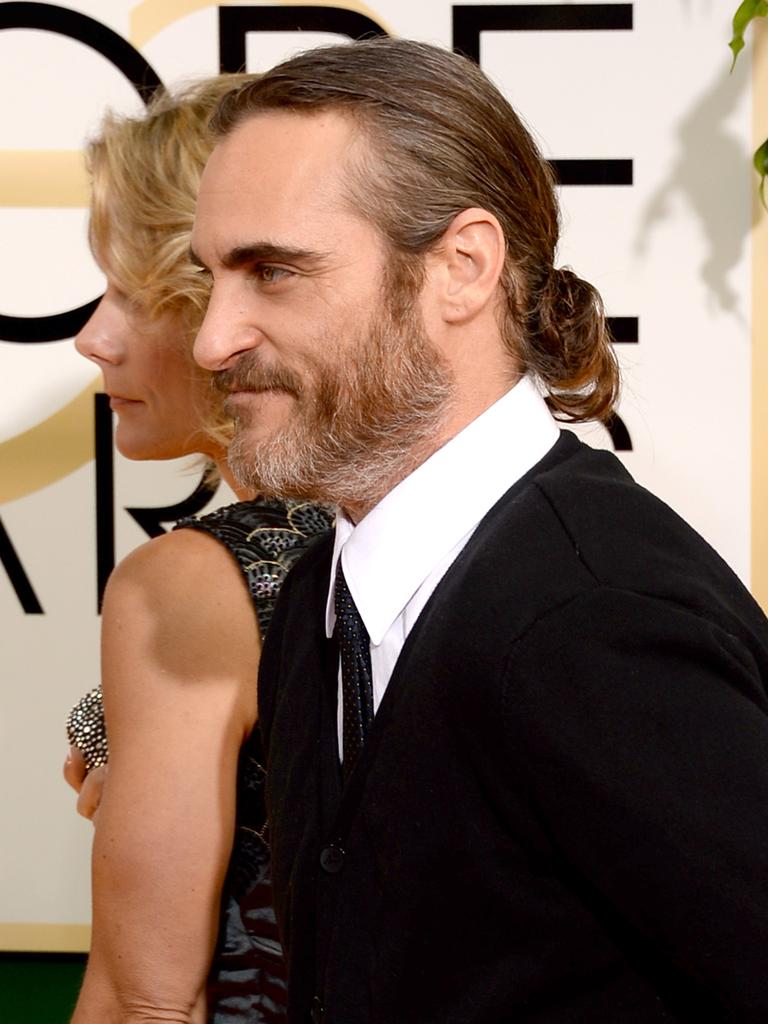 Joaquin Phoenix at the 71st Annual Golden Globe Awards on January 12, 2014 in Beverly Hills, California. Picture: Getty