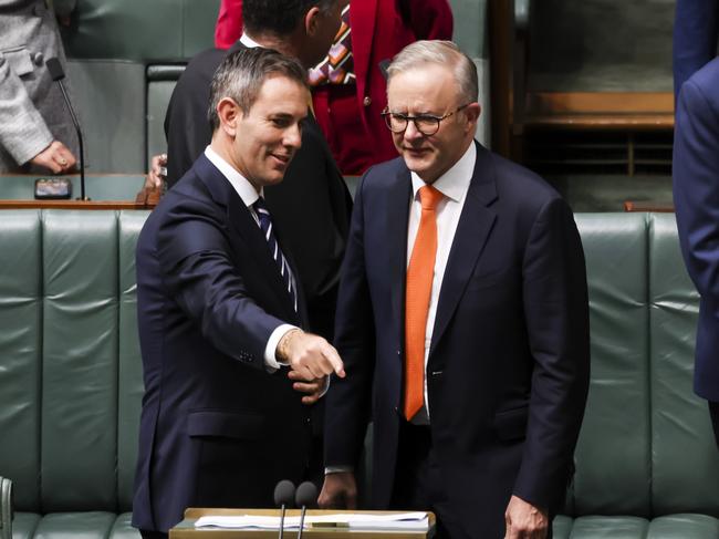 CANBERRA, AUSTRALIA. NCA NewsWire Photos. MAY 9TH, 2023.  Federal treasurer Jim Chalmers annouces the 2023 Federal Budget in the House of Representatives in Parliament House, Canberra. Picture: NCA NewsWire/ Dylan Robinson