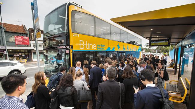 New bus timetables to be come into force on March 31 will boost the number of weekly B-Line bus services by 146 a week and add more express bus service between the northern beaches to the city and North Sydney in an effort to reduce overcrowding and meet increased customer demand, the NSW Government says. File picture: (AAP Image / Julian Andrews).