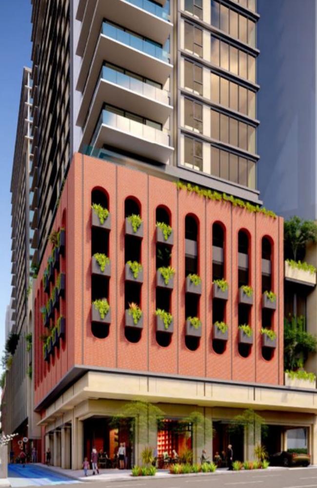 The new towers will front onto and tower over Fish Lane in South Brisbane. Picture: Mode Design/PD Online.