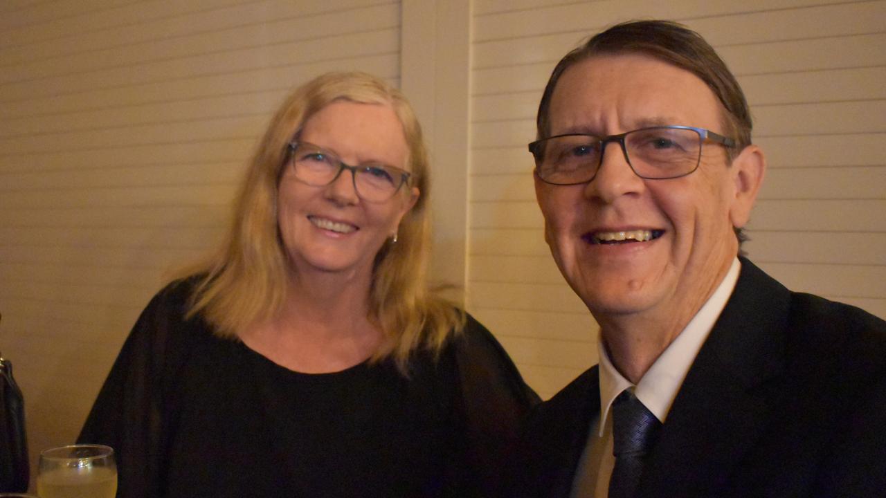 Ray and Ann Hill, manager of the Victory Care Service at the Gympie Business Awards 2022.