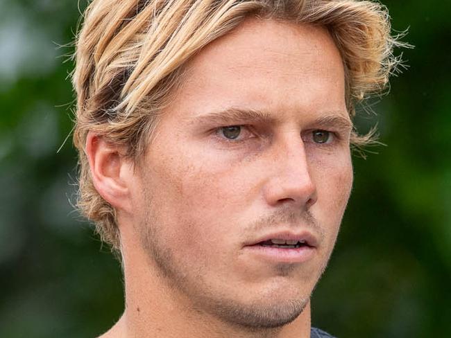 Connor John Christopher Lyons leaves Maroochydore Court House. Picture: Patrick Woods.